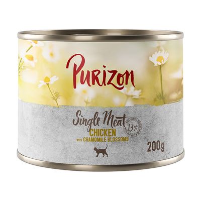 Jetzt probieren: Purizon - getreidefrei Nassfutter: Single Meat Huhn mit Kamilleblüten 1 x 200g