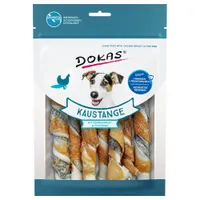 Dokas Bâtonnets torsadés pour chien - blanc de poulet & peau de poisson 3 x 170 g