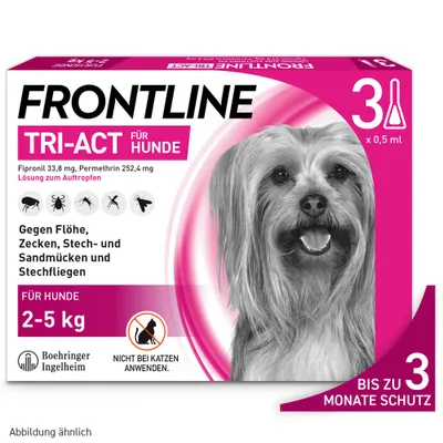 Frontline® TRI-ACT Hunde XS (2 - 5 kg) - 6 Pipetten x 0,5 ml