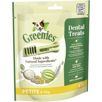 Greenies Canine Dental Chews - dog snacks - Petite (170g / 10 treats.)