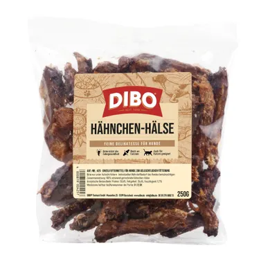 Dibo Premium Cous de poulet pour chien - 250 g