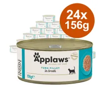 Applaws in Broth -säästöpakkaus 24 x 156 g - lajitelma: neljä makua