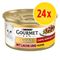 Gourmet Gold Bitar i sås 24 x 85 g Blandpack Kyckling & lever + Lax & kyckling