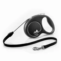 Guinzaglio avvolgibile a corda flexi Black Design, 5 m - M: fino a 20 kg