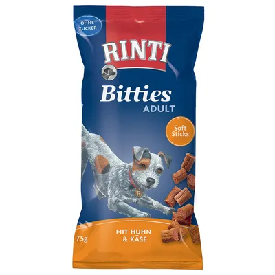 RINTI Bitties Adult - 75 g Κοτόπουλο & Τυρί