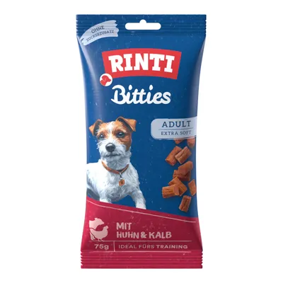 RINTI Bitties Adult - 75 g kuracie a syr