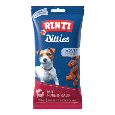 RINTI Bitties Adult Chicken & Cheese – 75g