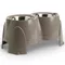 Savic Ergo Feeder Hondenbar - Lichtgrijs 2 x 1,5 l, Hoogte 28 cm - Savic Ergo Feeder Hondenbar - Lichtgrijs