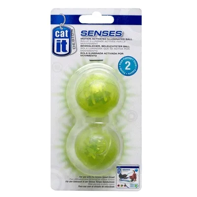Catit Design Senses, moving illuminated ball, pack of 2. Suitable for use with the Senses Speed Circuit.