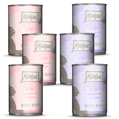 Probierpaket MjAMjAM Kitten 6 x 400 g Mixpaket (2 Sorten)