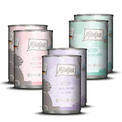 Probierpaket MjAMjAM Kitten 6 x 400 g - Mixpaket (3 Sorten)
