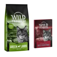 Wild Freedom Adult "Wild Hills" Sterilised kachní - bez obilovin - Adult "Green Lands" - jehněčí bez obilovin 6.5 kg + adventní kalendář (pamlsky sušené mrazem) 1 kus (13 g)