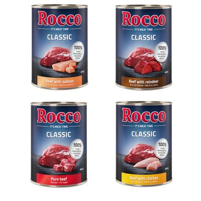Rocco Classic 24 x 400 g Alimento umido per cani Rocco Classic 24 x 400 g Alimento umido per cani