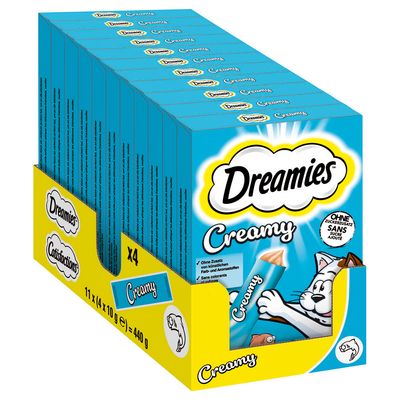 Dreamies Creamy Snacks - Saver Pack: Salmon (44 x 10g)