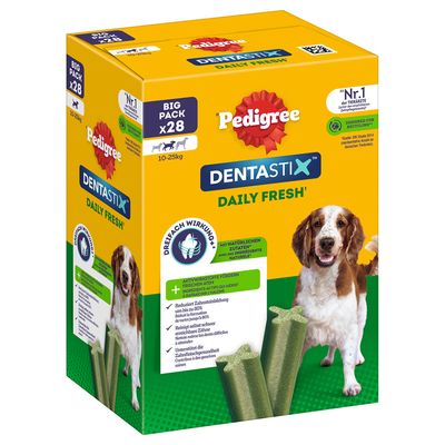 Pedigree Dentastix Fresh, 112 τεμάχια για σκύλους Μεσαίου μεγέθους (10–25 kg), 2880 g, 112 τμχ.