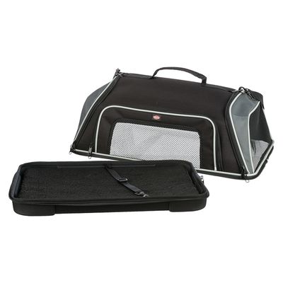 Trixie Airline Carrier Bag Boarding Black/Grey - 55 x 23 x 40cm (L x W x H)