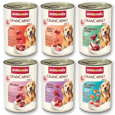 animonda GranCarno Original Adult 6 x 400 g - mix 1, 6 druhů