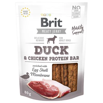 Brit Jerky Protein Bar, kaczka - 80 g