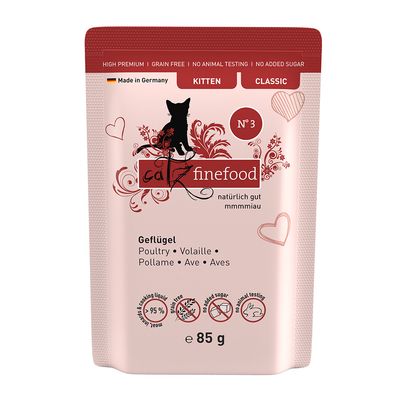 catz finefood Kitten 8 x 85 g No. 03 Geflügel