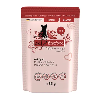 catz finefood Kitten 8 x 85 g - No. 03 Geflügel catz finefood Kitten 8 x 85 g - No. 03 Geflügel