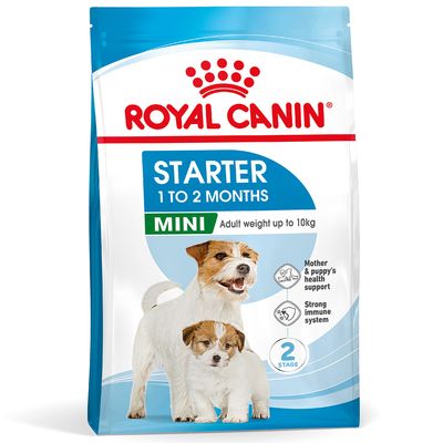 Royal Canin Starter 1 to 2 Months Mini, adult weight up to 10 kg, mother & puppy health support, strong immune system, 2-stage