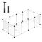 Songmics Cabinet i plast, vit L 125 x B 63 x H 42 cm