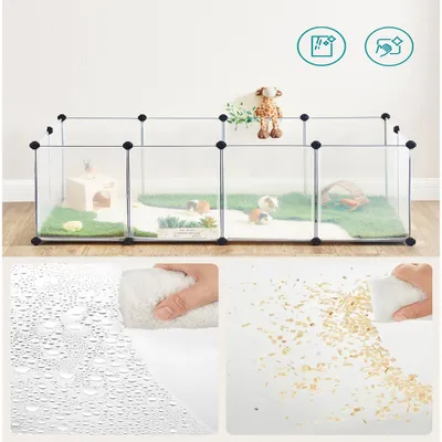 Songmics Kast van plastic, wit - L 143 x B 73 x H 46 cm