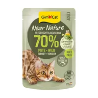 GimCat Near Nature, 16 x 85 g - Indyk i dziczyzna