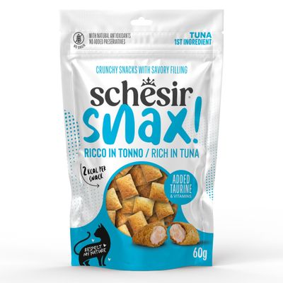 Schesir Snax! Pockets, 60 g Tuńczyk