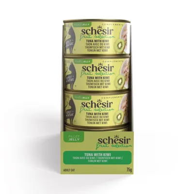Schesir Cat Fruit Selection gazdaságos csomag 24 x 75 g - Tonhal & kivi aszpikban
