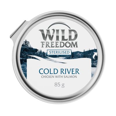 Wild Freedom Adulte Stérilisé barquette 6 x 85 g - Cold River saumon et poulet