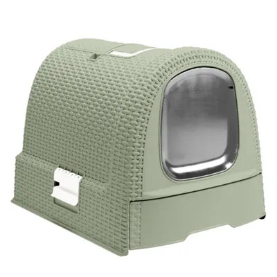 Toilette per gatti Curver - verde: L 51 x P 38,5 x H 39,5 cm