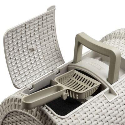 Curver macska WC - Szürke: H 51 x Sz 38,5 x M 39,5 cm