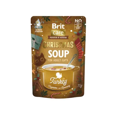 Sparpaket Brit Care Katzensuppen 30 x 75 g - Weihnachts-Mix