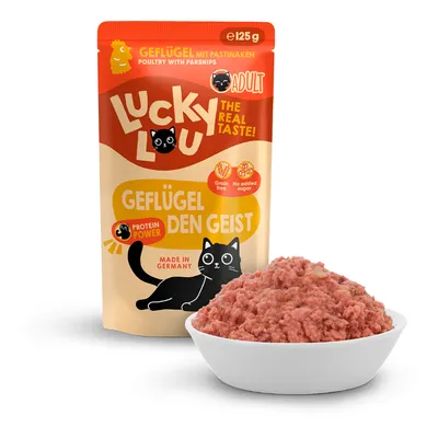 Lucky Lou Adult 16 x 125 g - Βοδινό & Αγριογούρουνο