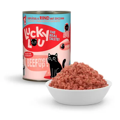 Lucky Lou Adult 6 x 400g - Beef & Wild Boar