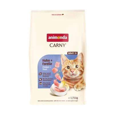 animonda Carny Adult пиле и пъстърва - 1,75 кг