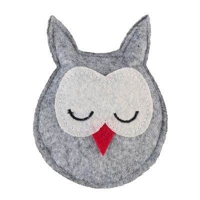Jouet TIAKI Chouette en feutrine avec de la menthe à chat 1 jouet
