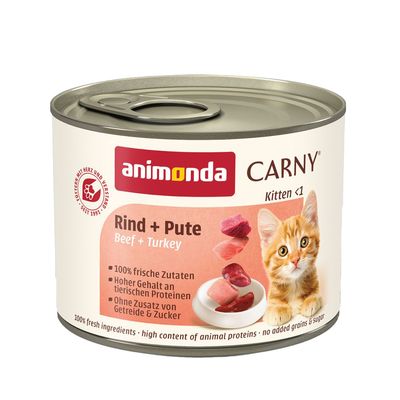 animonda Carny Kitten 12 x 200 g Hovězí a krůtí