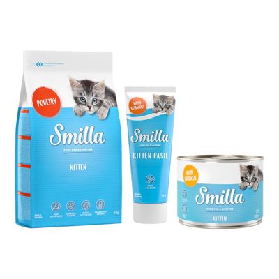 Smilla Kitten Futter mit Huhn, wieder verschließbarer Beutel, Dosen und Paste. Jetzt testen.