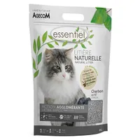 Naturlig kattsand Essentiel Aktivt kol för katter - 2 x 6 L