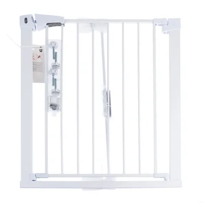 TIAKI bela pasja vrata s podaljškom 7 cm - V 76 cm, Š 75 do 82 cm