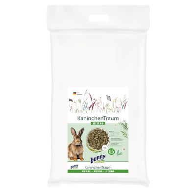 Lot : 2 x 4 kg Nourriture Bunny pour rongeur Bunny HERBS Rêve aux Herbes