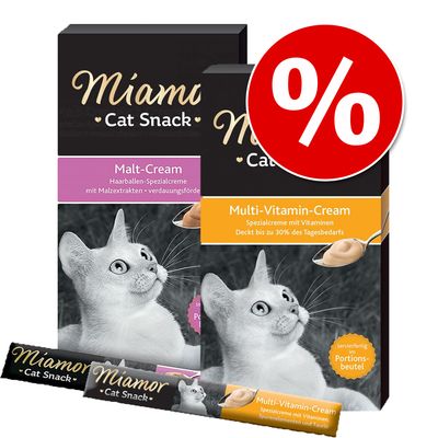Miamor Cat Snack Malt Cream + Multivitamin Cream 12 x 15 g