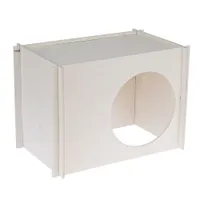Maisonnette TIAKI pour petits animaux - taille L : L 40 x l 25 x H 28 cm (lapins, cobayes, etc.)
