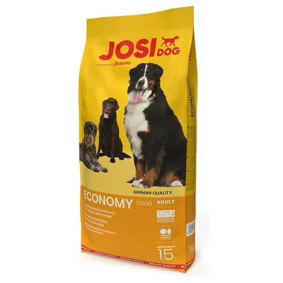 JosiDog Economy Adult, complete food for active dogs. German Quality, 15kg pack. Powered by Josera.