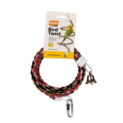 Jouet pour oiseaux spirale en corde