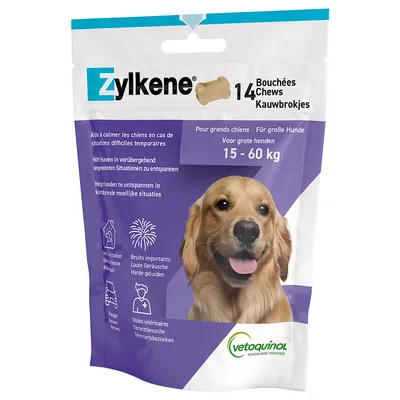 Vetoquinol Zylkene Chews pour chien - 14 bouchées (pour grand chien)