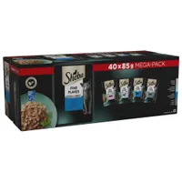 Sheba Pouches Fine Flakes in Jelly - Fish Selection in Jelly (40 x 85g)