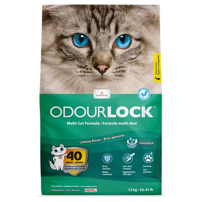 ODOURLOCK Kattenbakvulling Calming Breeze 2 x 12 kg